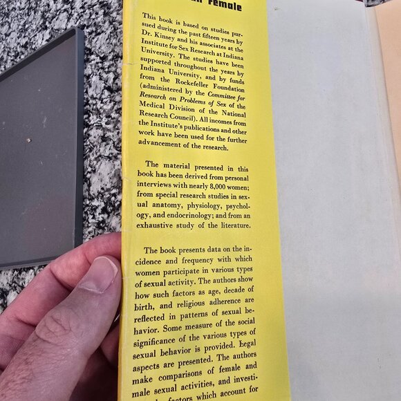 Alfred Kinsey Sexual Behavior In The Human Male w/o DJ & Female w/ DJ (1st Ed) - Picture 5 of 7